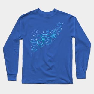 Chilly Wind Wintertime Design Long Sleeve T-Shirt